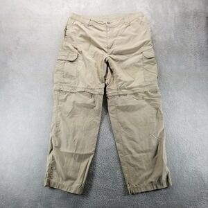 Columbia Pants Mens‎ L Tan Omni Shade Convertible Straight Hiking Outdoor